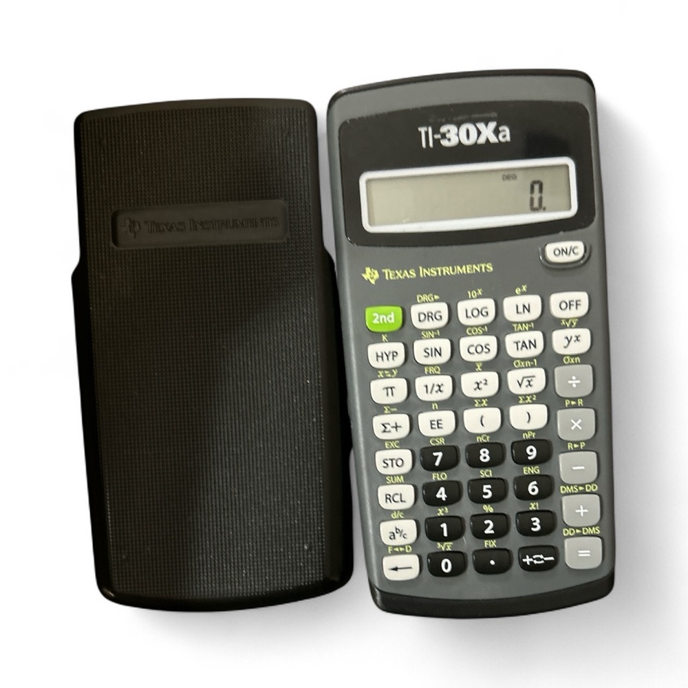 Texas Instruments TI-30Xa Calculator - Black and Gray